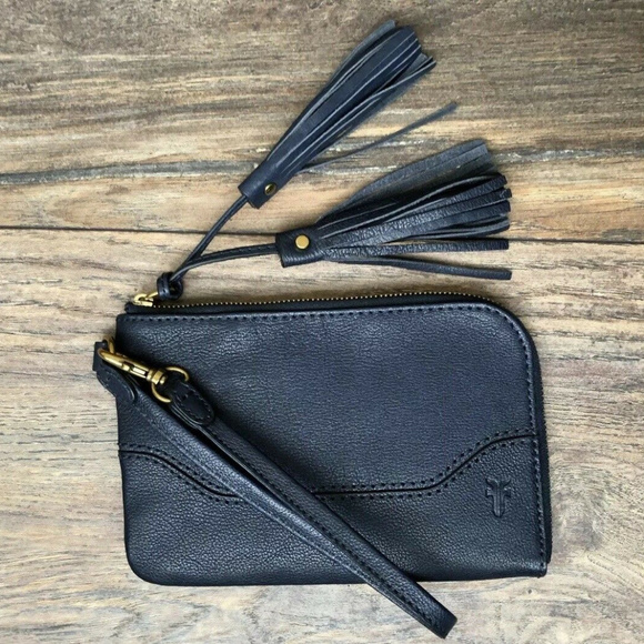 Frye Handbags - Frye Paige Leather Wristlet Wallet, Navy NWOT